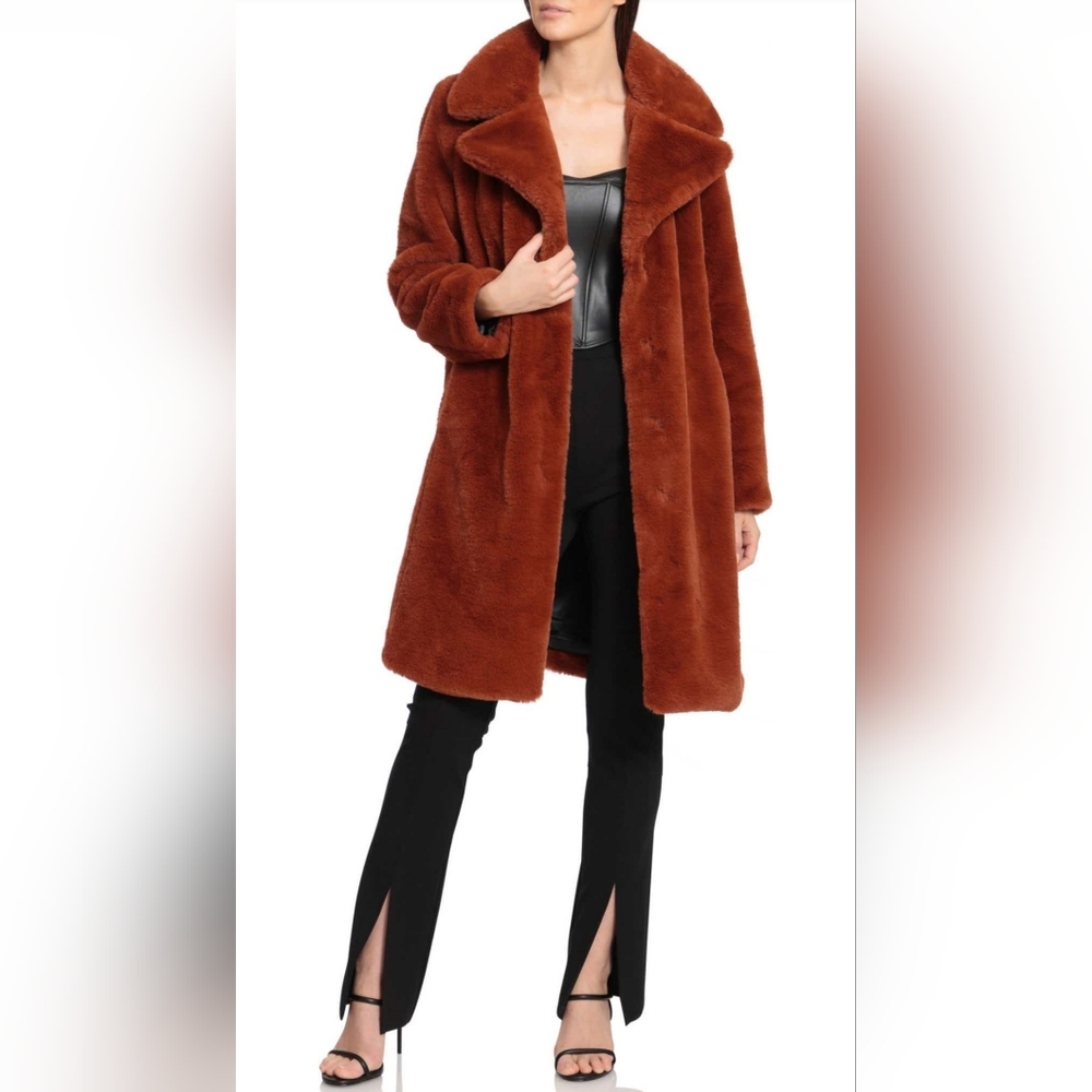 Avec Les Filles Faux Fur Coat